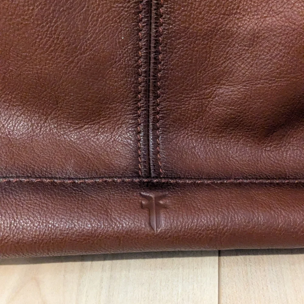 Frye Ring Dome Leather Satchel Bag - Picture 8 of 14